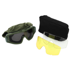 Захисні окуляри-маска SPOSUNE JY-023-3 оправа оливкова колір лінз сірий - зображення 9