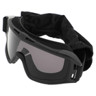 Захисні окуляри-маска SPOSUNE JY-023-1 оправа-чорна колір лінз сірий - зображення 5
