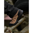 Ботинки Salomon X WARD Leather MID GTX 3 водонепроницаемой мембраной Gore-Tex® Kangaroo/Black/Dull Gold, размер 44 - изображение 14