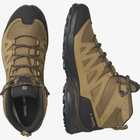 Ботинки Salomon X WARD Leather MID GTX 3 водонепроницаемой мембраной Gore-Tex® Kangaroo/Black/Dull Gold, размер 43 - изображение 4