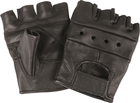 Перчатки кожаные без пальцев MIL-TEC 12517002 L Black (2000980513857) - изображение 1