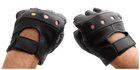 Перчатки кожаные без пальцев MIL-TEC 12517002 S Black (2000000048376) - изображение 7