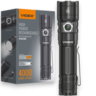 Фонарь Videx 4000Lm 6500K до 200 м дальность света, алюминиевый корпус, с аккумулятором (VLF-A406)