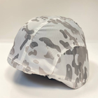 Кавер на каску зимний M-KET Белый военный универсальный защитный чехол на шлем PASGT для сухопутных войск с затяжкой и фиксатором - изображение 2