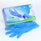 Перчатки нитриловые одноразовые нестерильные без пудры M&T Displays Has-Pet размер M 100 шт - 50 пар Синие - изображение 3