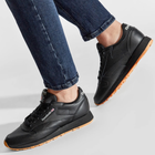 Чоловічі кросівки Reebok Classic Leather 100008493 42.5 (9.5US) 27.5 см Чорні (4065419124088) - зображення 5