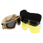 Захисні окуляри-маска SPOSUNE JY-023-2 оправа-хакі колір лінз сірий - изображение 9