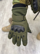 Тактичні зимові рукавички Tactical Gloves Olive XXL - изображение 2