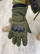 Тактичні зимові рукавички Tactical Gloves Olive S - зображення 2