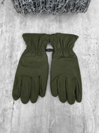 Тактичні сенсорні рукавички Tactical Gloves Olive L - изображение 3