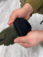 Тактичні зимові рукавички Tactical Gloves Olive M - зображення 4