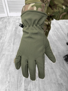 Тактичні зимові рукавички Soft Shell Tactical Gloves Olive XXL - изображение 1