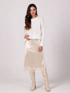 Sweter damski elegancki BeWear BK105 One Size Biały (5905563715697) - obraz 3