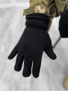 Тактичні рукавички флісові двошарові Tactical Gloves Black XL - зображення 2