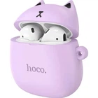 Беспроводные детские наушники Hoco EW45 Bluetooth с зарядным кейсом и микрофоном блютуз вкладыши фиолетовые