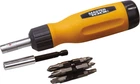 Викрутка з тріскачкою Mastertool + 12 насадок (40-0518)