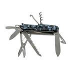 Нож Victorinox Huntsman 91мм/15функ/камуфляжный, синий - изображение 3