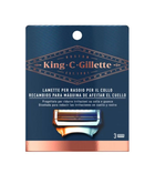 Змінні картриджі для бритви Gillette King Neck Razor Blades 3 шт (7702018545353)