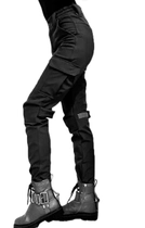 Женские полицейские тактические брюки 44 черные утепленные - изображение 4