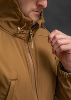 Мужской демисезонный костюм Softshell с Липучками под Шевроны цвет койот Куртка и брюки M - изображение 5