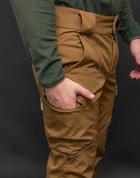 Мужской демисезонный костюм Softshell с Липучками под Шевроны цвет койот Куртка и брюки M - изображение 7