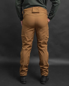 Чоловічий демісезонний костюм Softshell з Липучками під Шеврони колір койот Куртка і штани 3XL - зображення 9