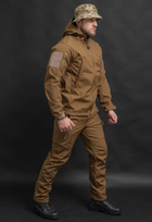 Чоловічі штани Soft Shell демісезонні на флісі колір Койот XL - зображення 7