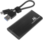 Kieszeń zewnętrzna Maclean MCE443 do M.2 SSD USB 3.1 Black (5902211128816) - obraz 4