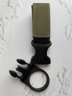 Набор тактических карабинов на стропе олива / держатель для перчаток+держатель для бутылки - изображение 3