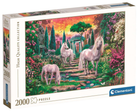 Puzzle Clementoni Hq Classical Garden Unicorns 2000 elementów (8005125325757) - obraz 1