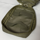 Тактическая армейская аптечка Олива MELGO Oxford 600D ПВХ (утилитарный подсумок, медицинский органайзер) - изображение 7