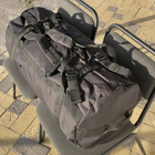 Тактическая сумка, баул 65 л Оксфорд 600 D ПВХ Чорна MELGO - изображение 4
