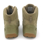 Водонепроникні шкіряні чоловічі черевики взуття для армії Хакі 43 Alop з натуральної замші дихаючі зносостійкі зносостійкі система швидкої шнурівки повсякденні - зображення 4