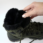 Зимние кожаные тактические берцы OKSY TACTICAL ЭКО·МЕХ Olive 41 размер - изображение 9
