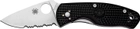 Нож Spyderco Persistence Lightweight FRN полусеррейтор Black (871521) - изображение 2