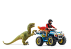 Zestaw do zabawy Schleich Dinosaurs Quad Escape From Velociraptor Playset (4059433572710) - obraz 1