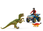 Zestaw do zabawy Schleich Dinosaurs Quad Escape From Velociraptor Playset (4059433572710) - obraz 3