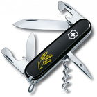 Нож Victorinox Spartan Ukraine Black "Колосся Пшениці" (1.3603.3_T1338u)