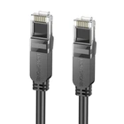 Сетевой кабель для интернета BOROFONE BUS01 |8м/RJ45/cat-6| Черный