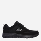 Buty sportowe męskie z siatki do kostki oddychające Skechers Burns-Agoura 52635-BBK 44 (10.5US) 28.5 cm Czarne (190872054710)