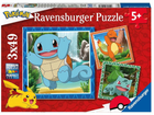 Пазл Ravensburger Покемони 3 x 49 елементів (4005556055869) - зображення 1