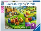 Puzzle Ravensburger Kolorowa wełna 1000 elementów (4005556169498) - obraz 1