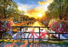 Пазл Castor Мальовничий Амстердам з велосипедами 1000 елементів (5904438104536) - зображення 2