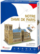Puzzle 3D Cubic Fun Katedra Notre Dame 53 elementy (6944588202422) - obraz 1