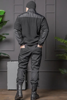 Мужской костюм Полиция черный цвет Флисовая Кофта и брюки Kayman / Кофта с водонепроницаемыми вставками и липучками под шевроны 52 - изображение 10