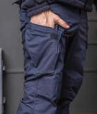 Костюм чоловічий ДСНС демісезонний. Комплект флісова кофта + штани темно-синій 54 - зображення 2
