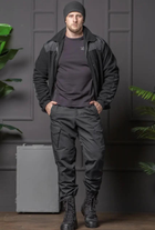 Мужской костюм Полиция черный цвет Флисовая Кофта и брюки Kayman / Кофта с водонепроницаемыми вставками и липучками под шевроны 48 - изображение 1
