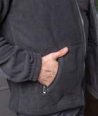Чоловічий костюм Поліція чорний колір Флісова Кофта та штани Kayman / Кофта з водонепроникними вставками та липучками під шеврони 56 - зображення 3