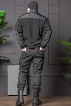 Мужской костюм Полиция черный цвет Флисовая Кофта и брюки Kayman / Кофта с водонепроницаемыми вставками и липучками под шевроны 56 - изображение 10