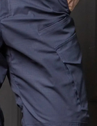 Костюм чоловічий ДСНС демісезонний. Комплект флісова кофта + штани темно-синій 56 - зображення 4